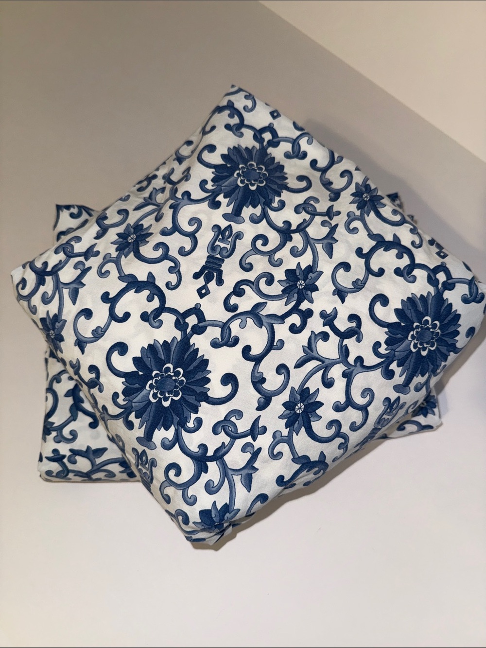 Vtg Rare Lauren Ralph Lauren Porcelain Rosette Twin Sheet Set Made in USA